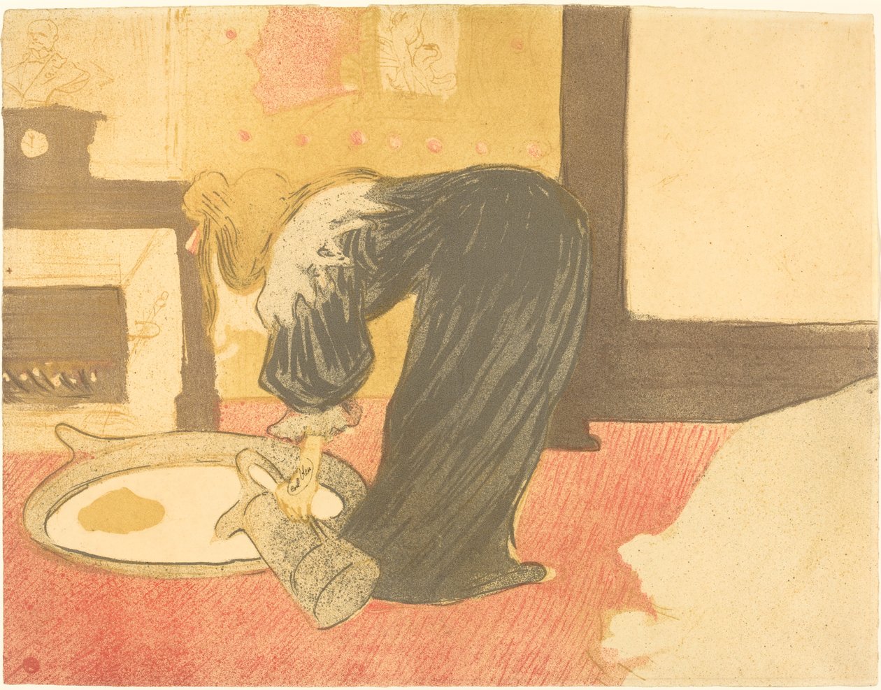 Kobieta w wannie (Femme au tub) autorstwa Henri de Toulouse Lautrec