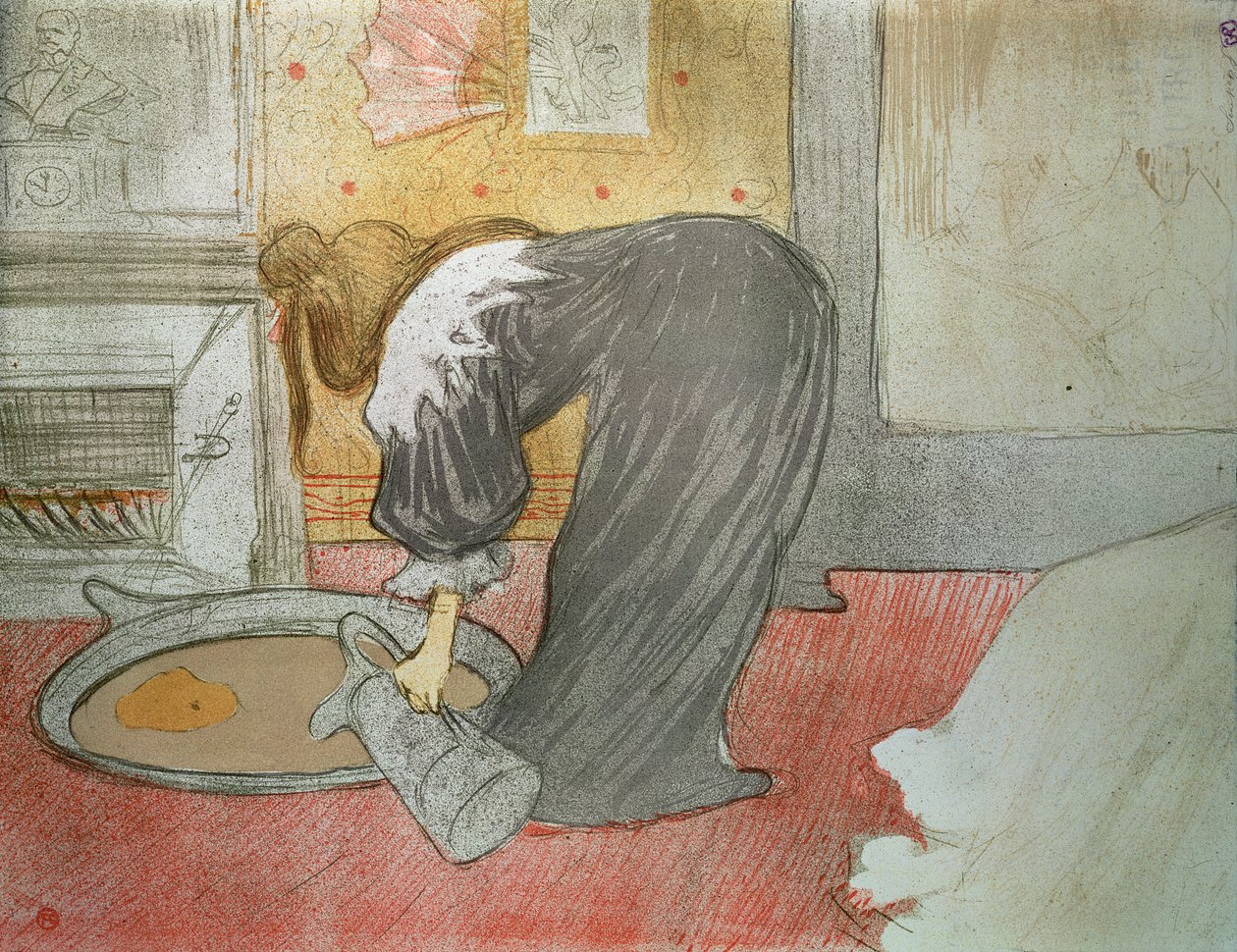Kobieta w wannie z „Elles”, 1896 autorstwa Henri de Toulouse Lautrec