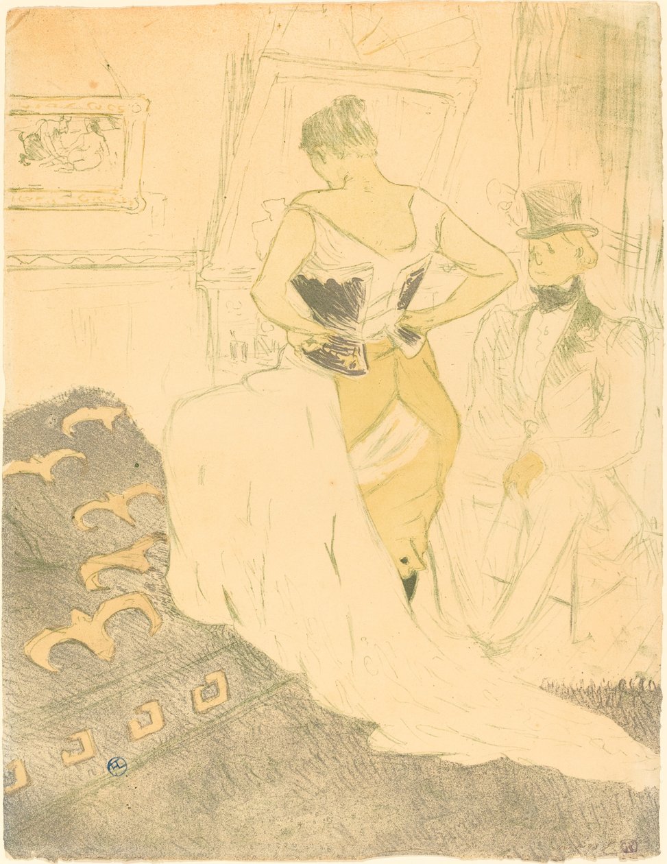 Kobieta w gorsecie (Femme en gorset) autorstwa Henri de Toulouse Lautrec