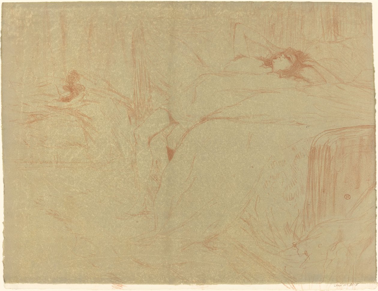 Kobieta na plecach Kobieta na plecach, 1896. autorstwa Henri de Toulouse Lautrec