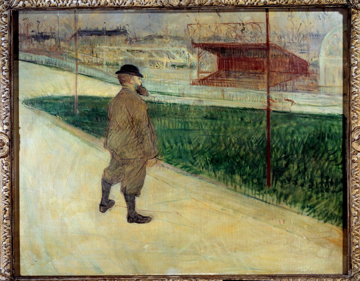 Pisarz Paul Tristan mówi, że Tristan Bernard na welodromie Buffalo Obraz Henri de Toulouse Lautrec (1864-1901) autorstwa Henri de Toulouse Lautrec