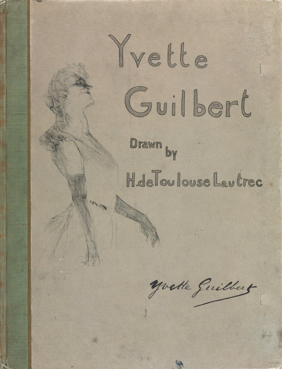 Yvette Guilbert-seria angielska, 1898. autorstwa Henri de Toulouse Lautrec