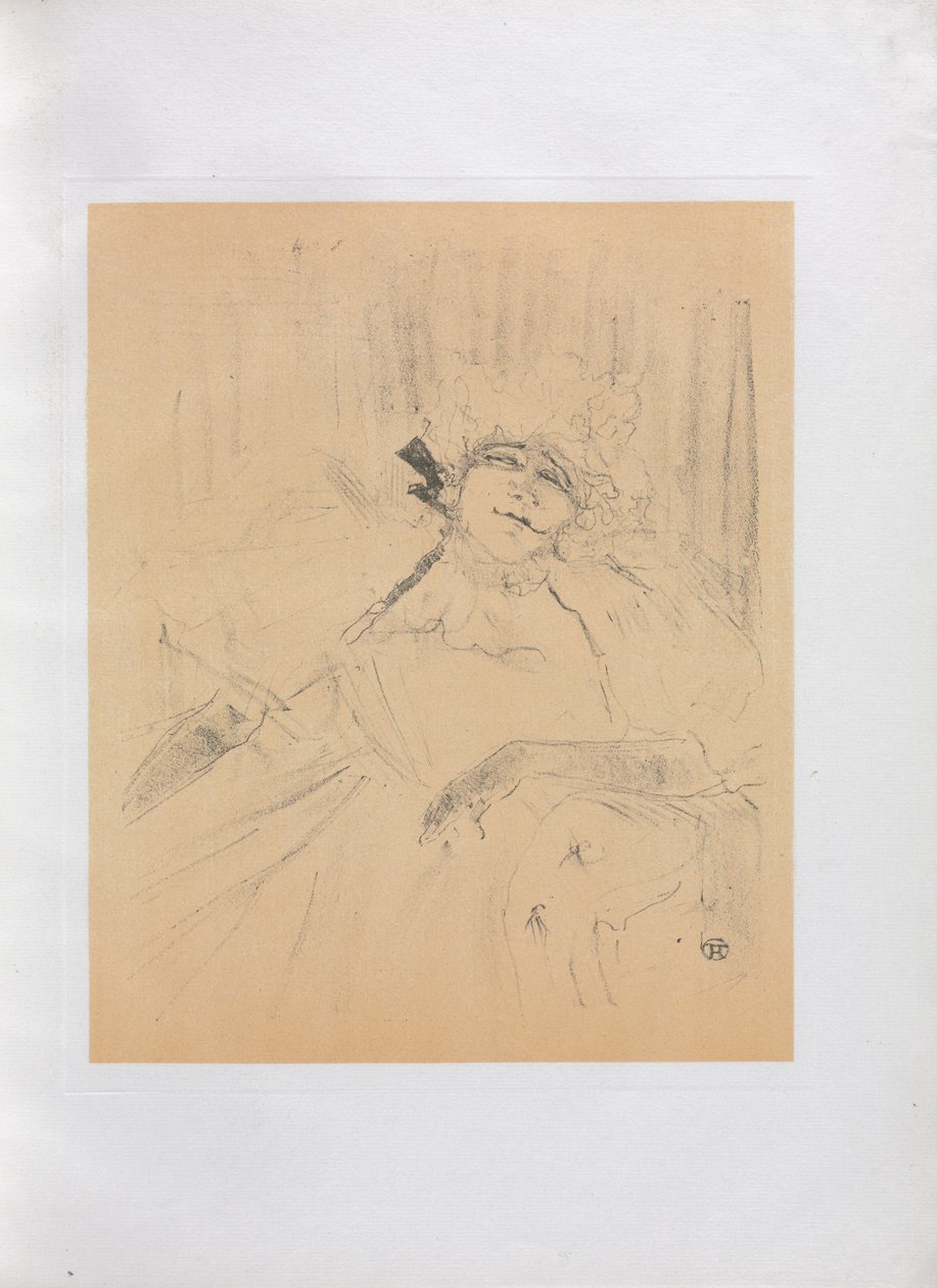 Yvette Guilbert-angielska seria: Stara piosenka, 1898. autorstwa Henri de Toulouse Lautrec