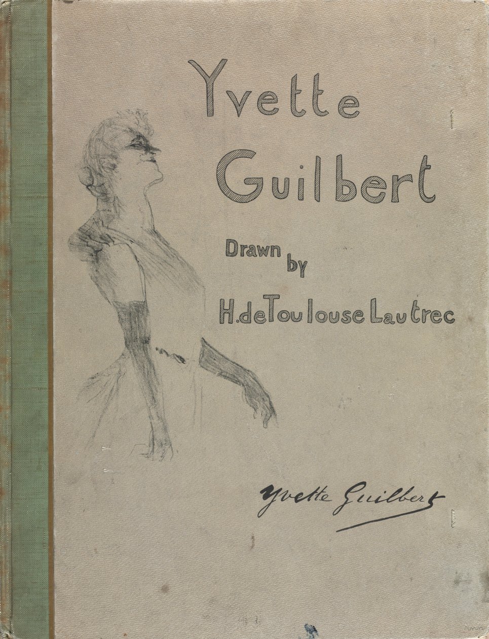 Yvette Guilbert-angielska seria: Okładka, 1898. autorstwa Henri de Toulouse Lautrec