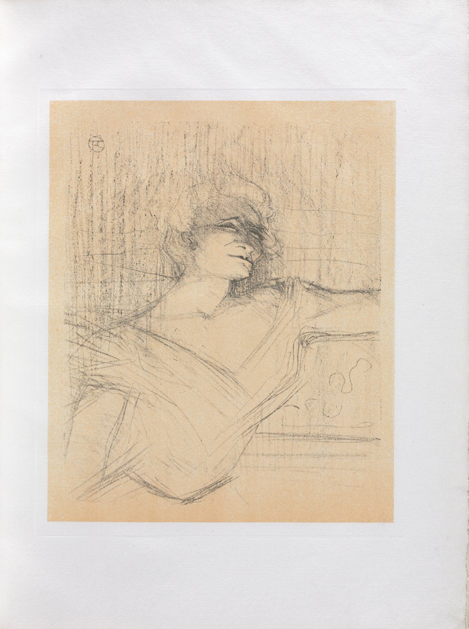 Yvette Guilbert-angielska seria: W kleju, 1898. autorstwa Henri de Toulouse Lautrec