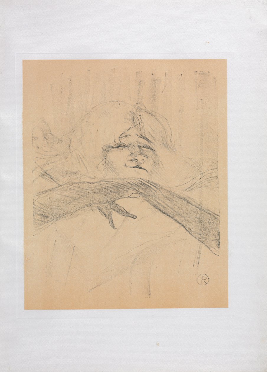 Yvette Guilbert-angielska seria: Linger Longer Loo, 1898. autorstwa Henri de Toulouse Lautrec