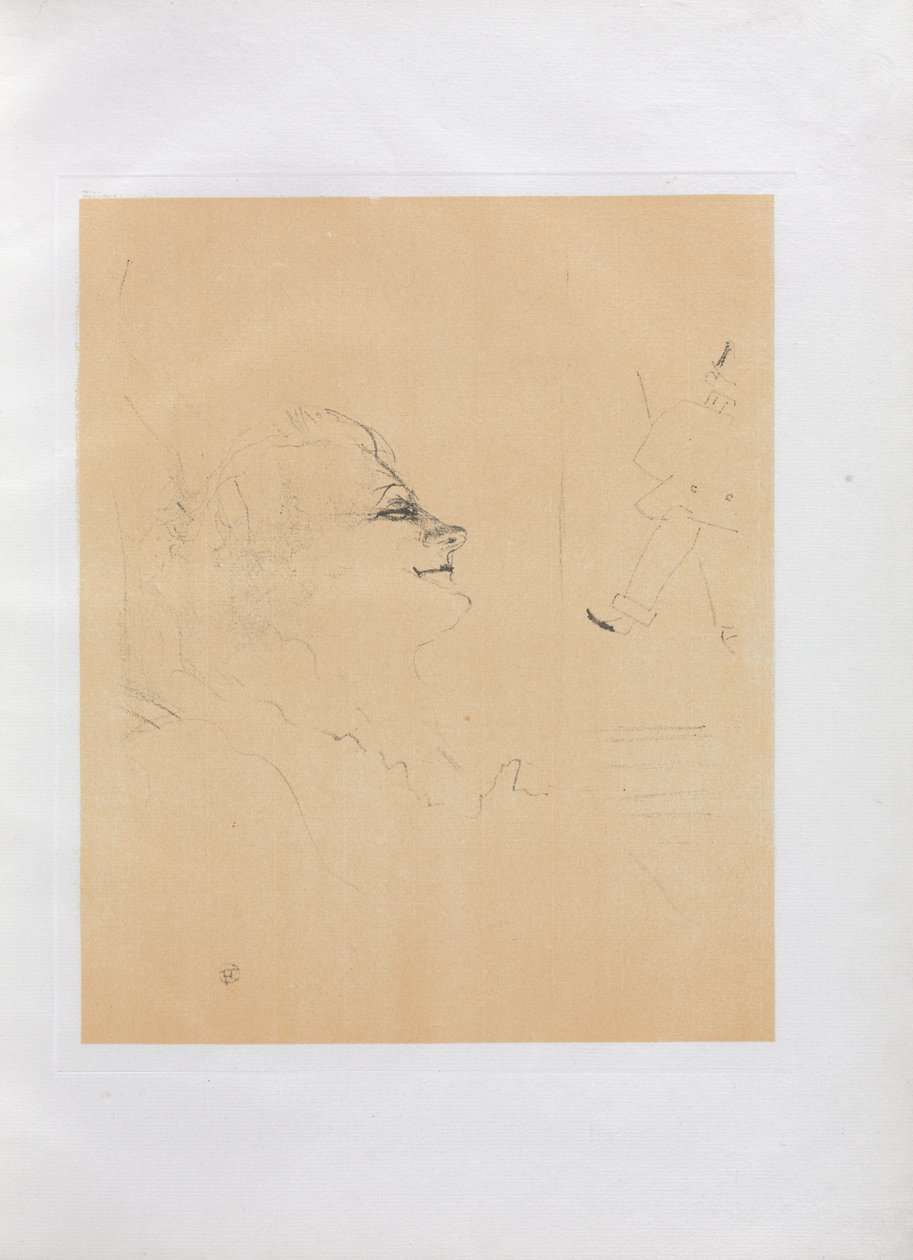 Yvette Guilbert-angielska seria: Pessima autorstwa Henri de Toulouse Lautrec