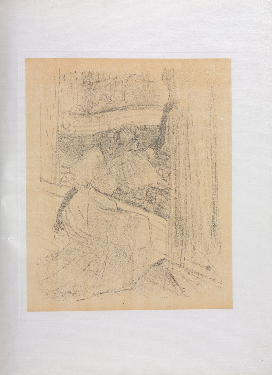 Yvette Guilbert-angielska seria: Pozdrawiając publiczność autorstwa Henri de Toulouse Lautrec