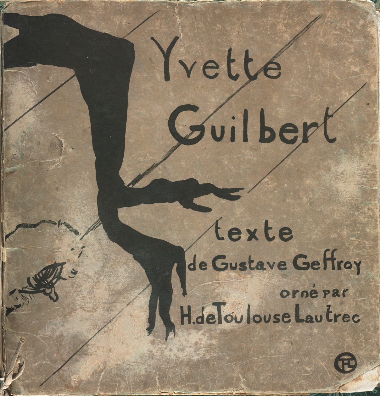 Yvette Guilbert-francuska seria: Okładka autorstwa Henri de Toulouse Lautrec