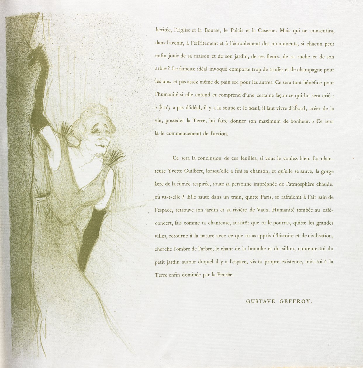 Yvette Guilbert-seria francuska: nr 16 autorstwa Henri de Toulouse Lautrec