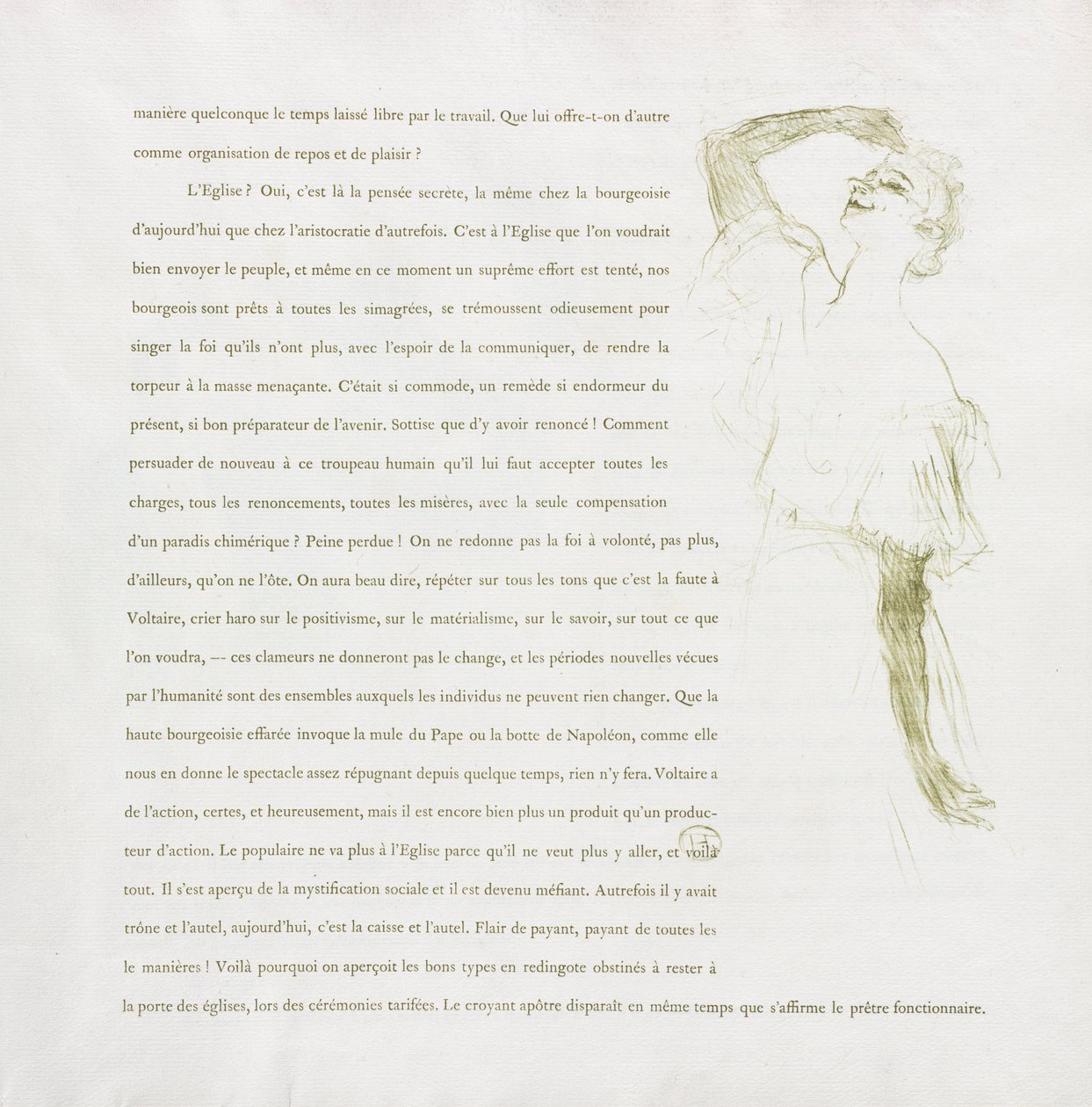 Yvette Guilbert-francuska seria: nr 7, 1894. autorstwa Henri de Toulouse Lautrec