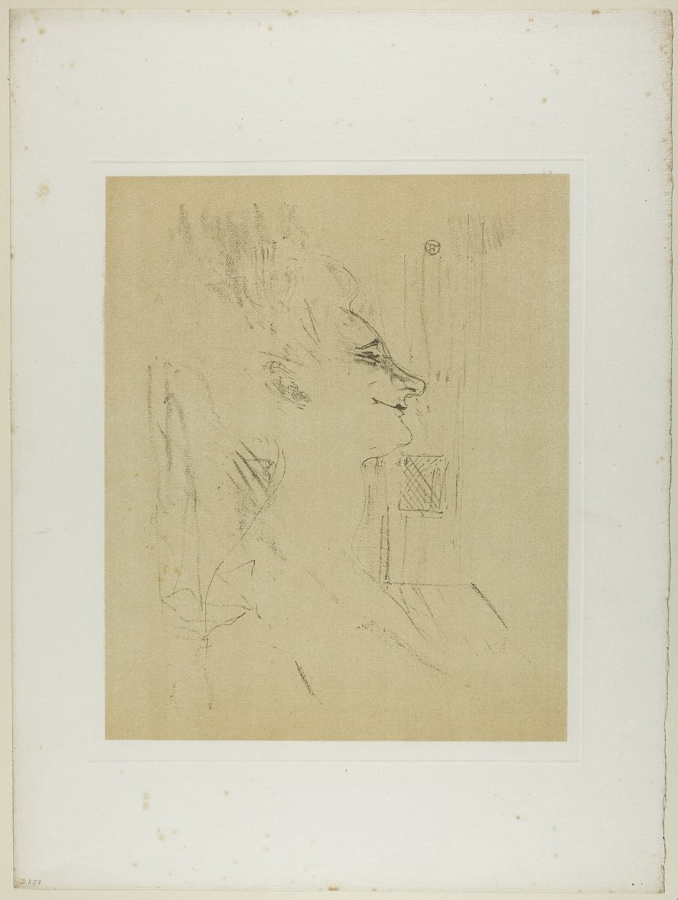 Yvette Guilbert—Soularde, od Yvette Guilbert autorstwa Henri de Toulouse Lautrec