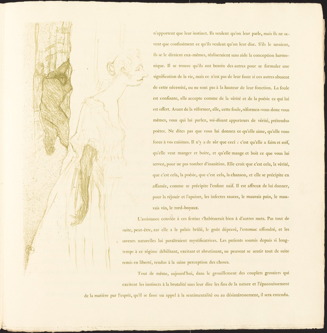 Yvette Guilbert autorstwa Henri de Toulouse Lautrec