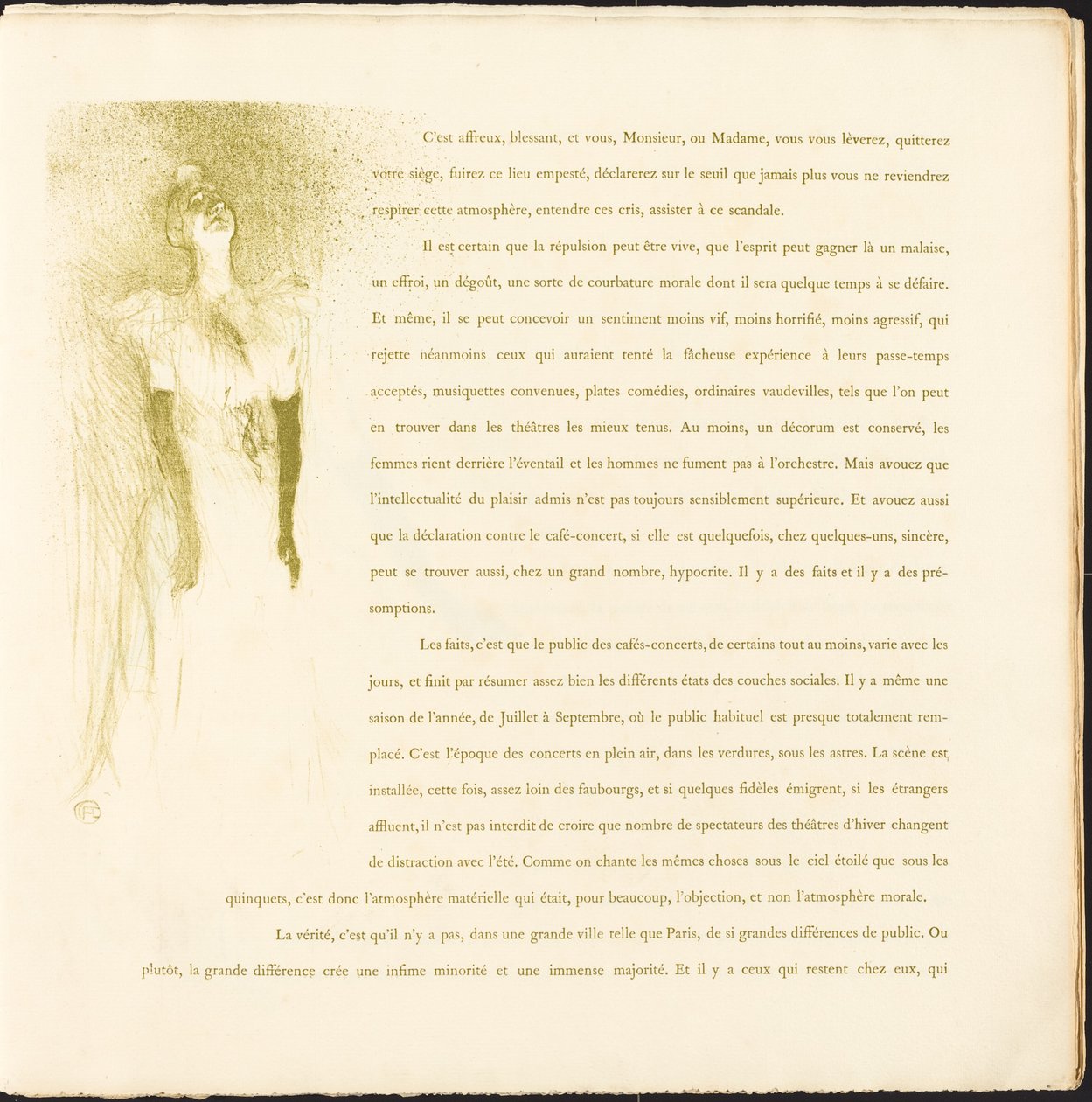 Yvette Guilbert autorstwa Henri de Toulouse Lautrec
