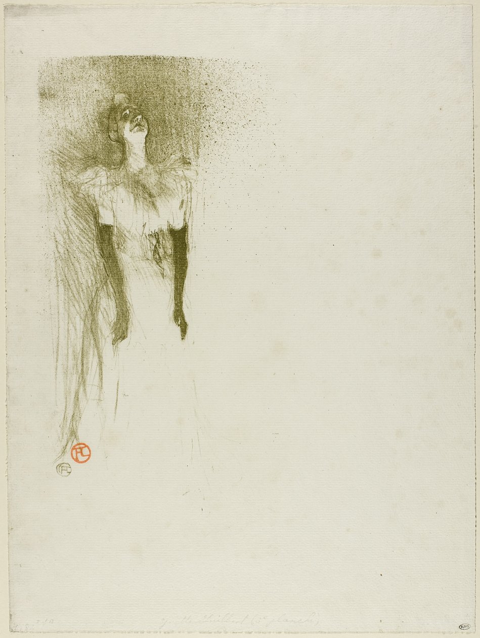 Yvette Guilbert autorstwa Henri de Toulouse Lautrec