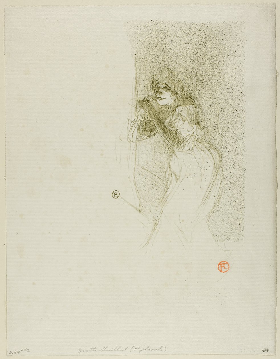 Yvette Guilbert autorstwa Henri de Toulouse Lautrec