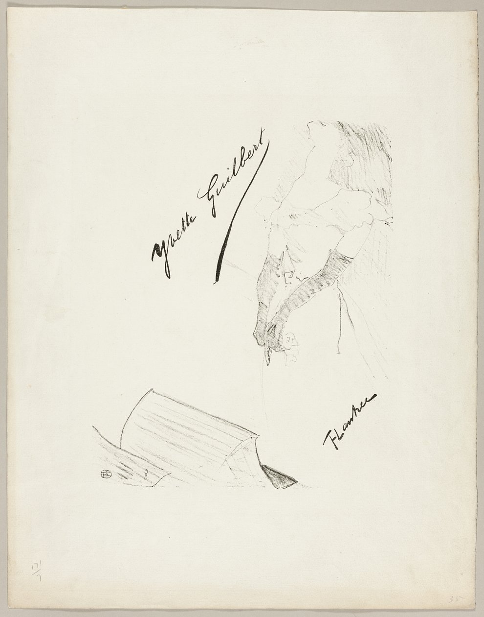 Yvette Guilbert autorstwa Henri de Toulouse Lautrec
