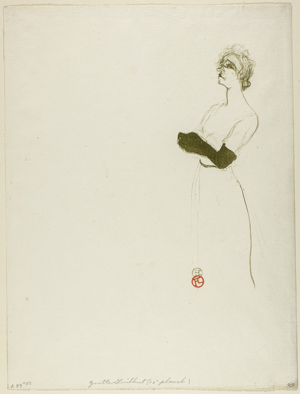 Yvette Guilbert autorstwa Henri de Toulouse Lautrec
