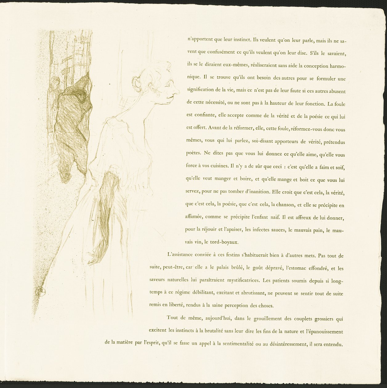 Yvette Guilbert autorstwa Henri de Toulouse Lautrec