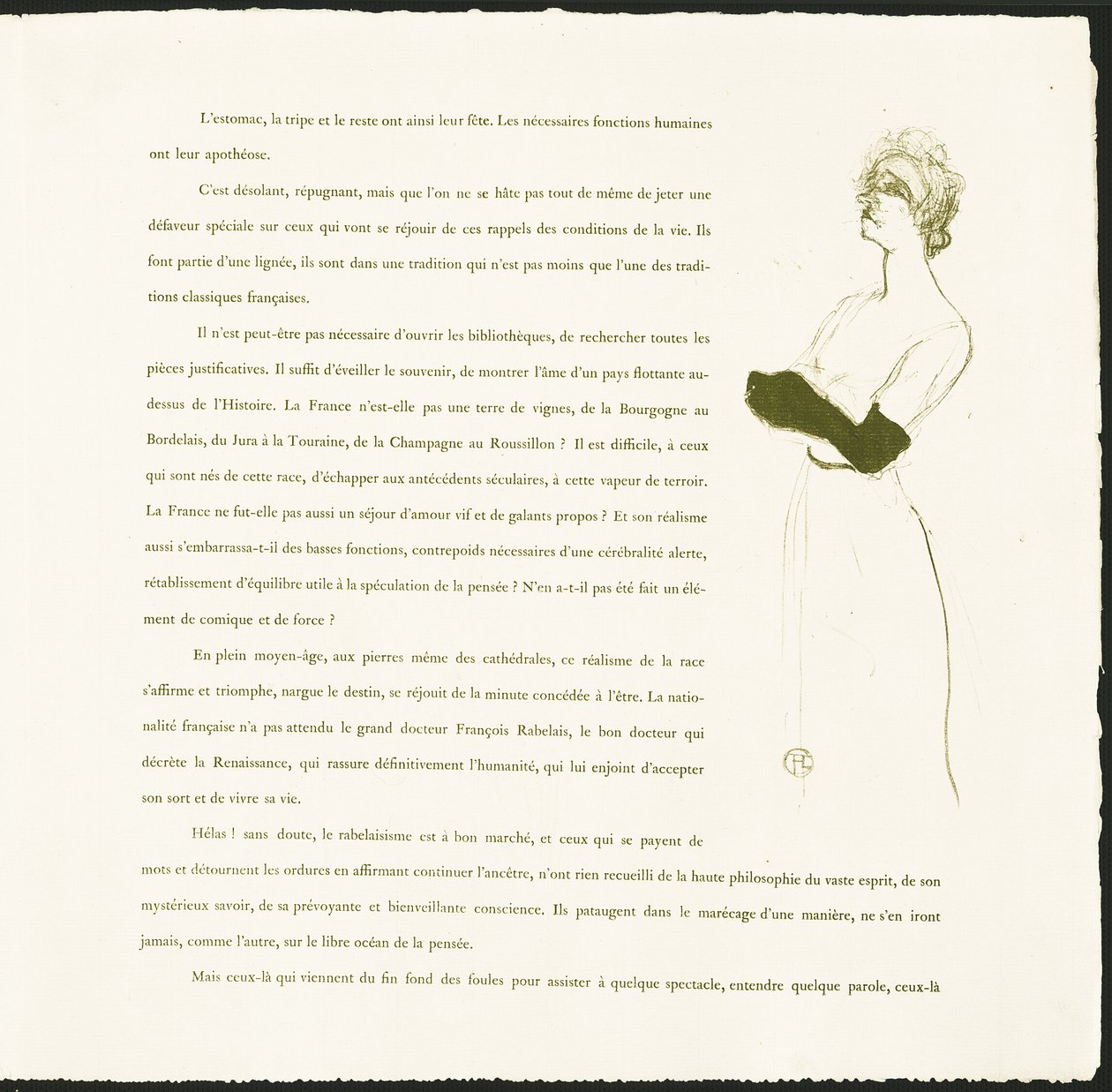 Yvette Guilbert autorstwa Henri de Toulouse Lautrec