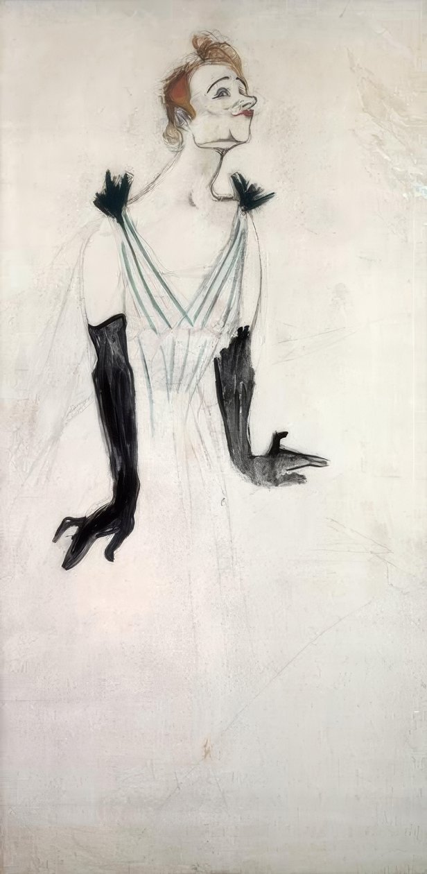 Yvette Guilbert autorstwa Henri de Toulouse Lautrec