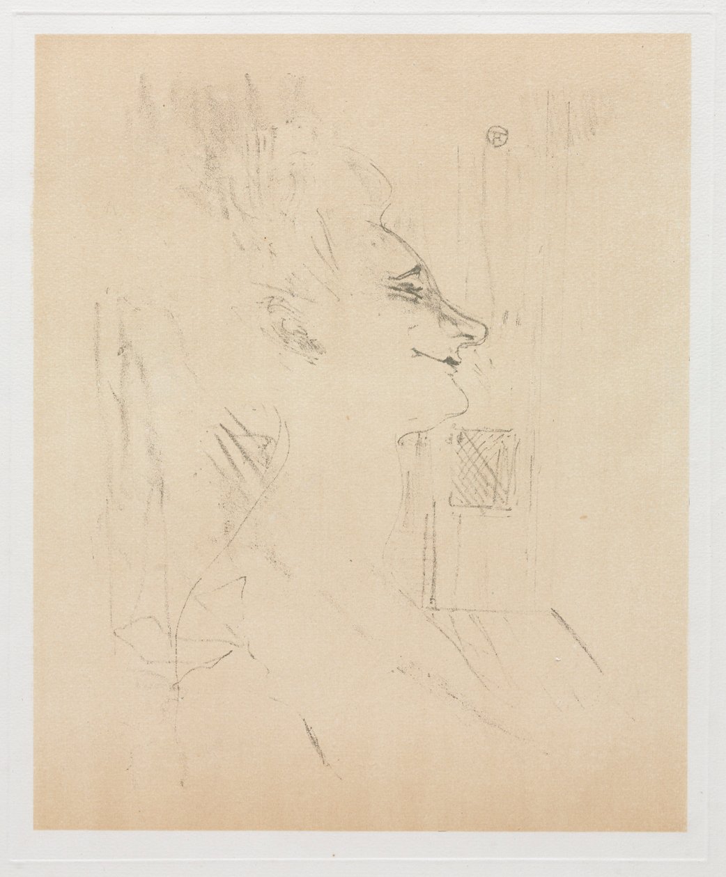 Yvette Guilbert odurzona, 1898. autorstwa Henri de Toulouse Lautrec