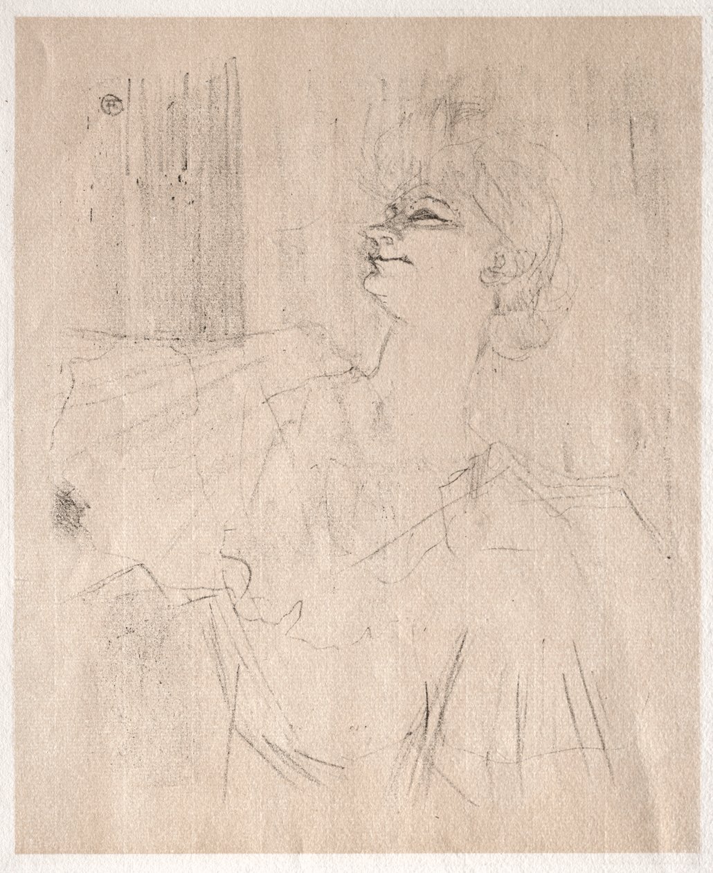 Yvette Guilbert: w Ménilmontant, z Bruant autorstwa Henri de Toulouse Lautrec