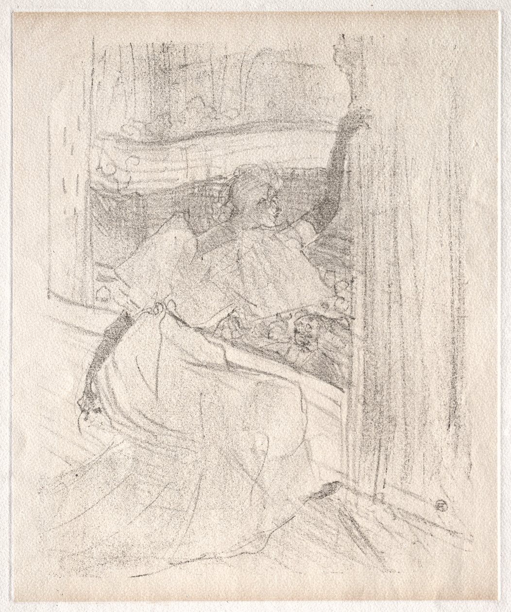 Yvette Guilbert: Pozdrawiając publiczność autorstwa Henri de Toulouse Lautrec