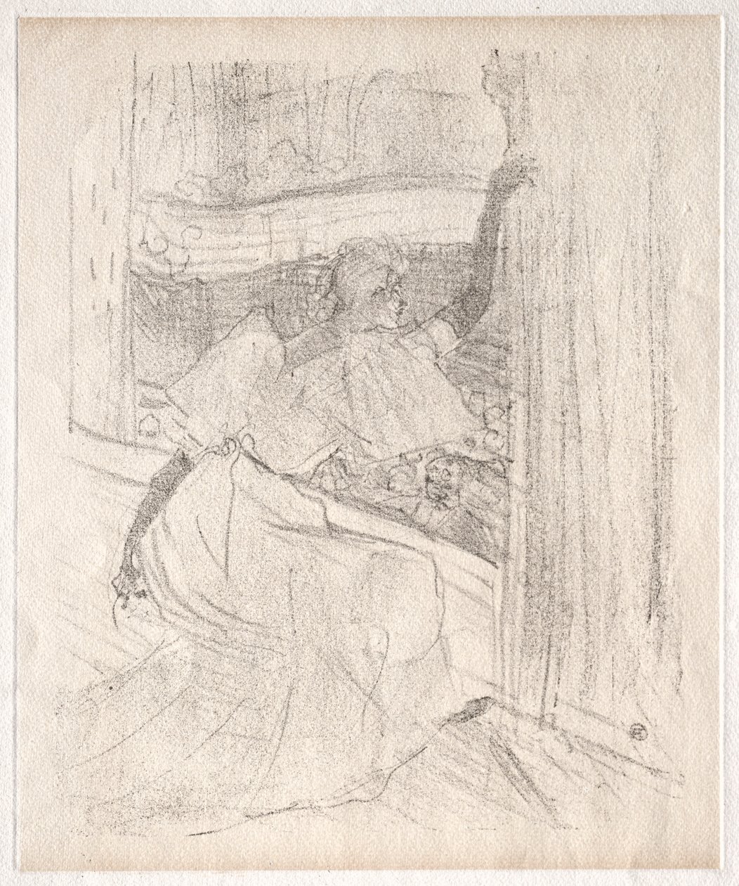 Yvette Guilbert: Pozdrawiając publiczność, 1898. autorstwa Henri de Toulouse Lautrec