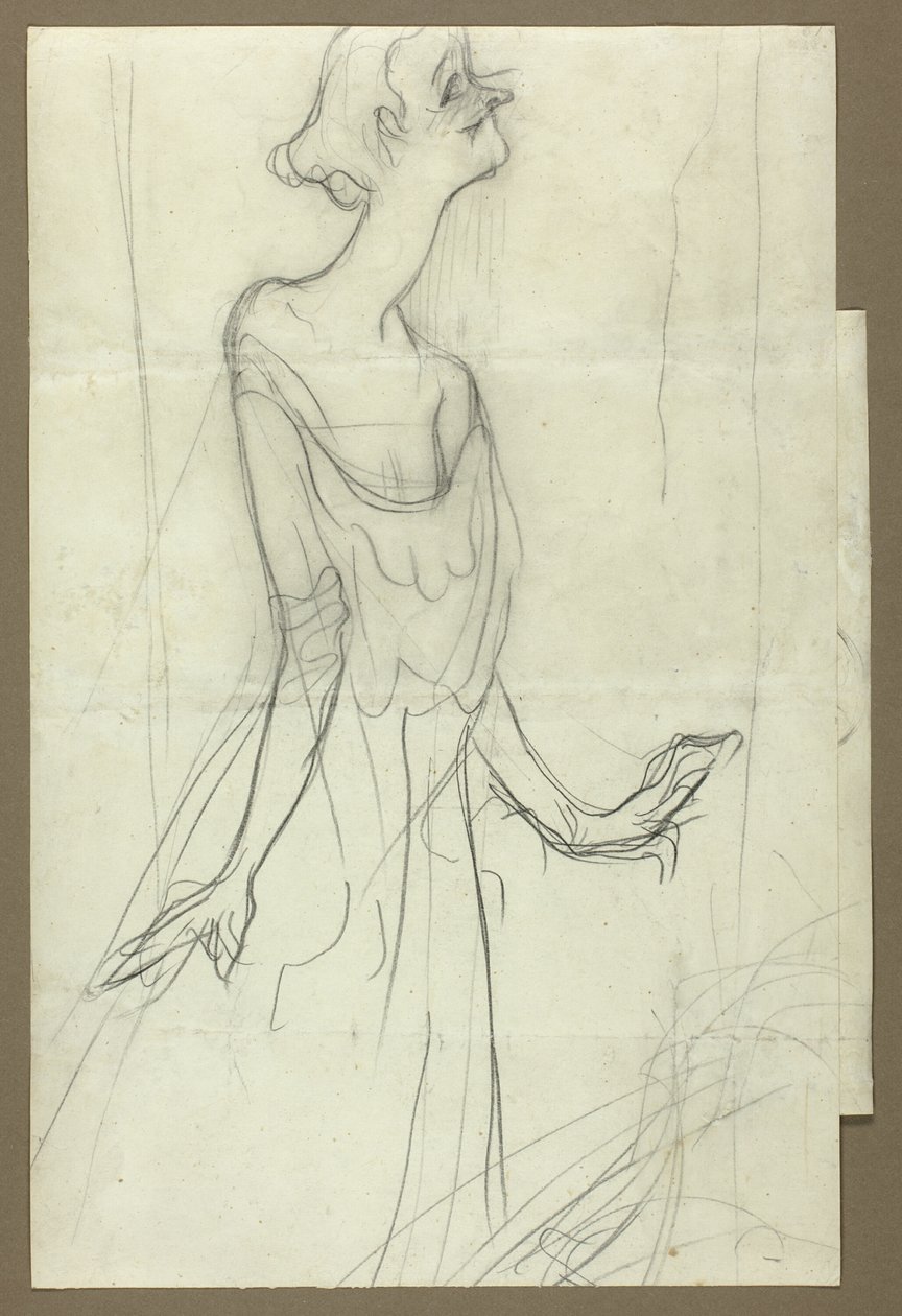 Yvette Guilbert śpiewa autorstwa Henri de Toulouse Lautrec