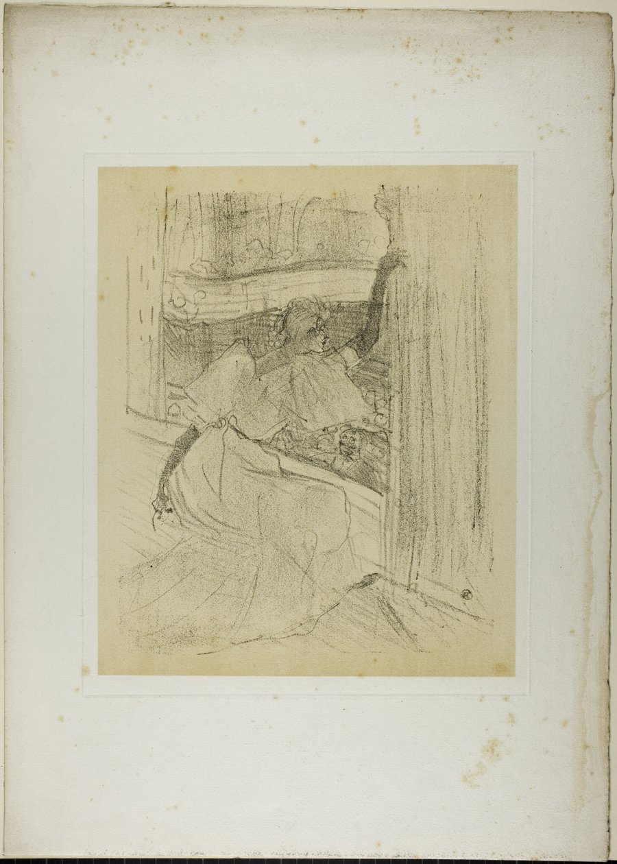Yvette Guilbert biorąc łuk, od Yvette Guilbert autorstwa Henri de Toulouse Lautrec