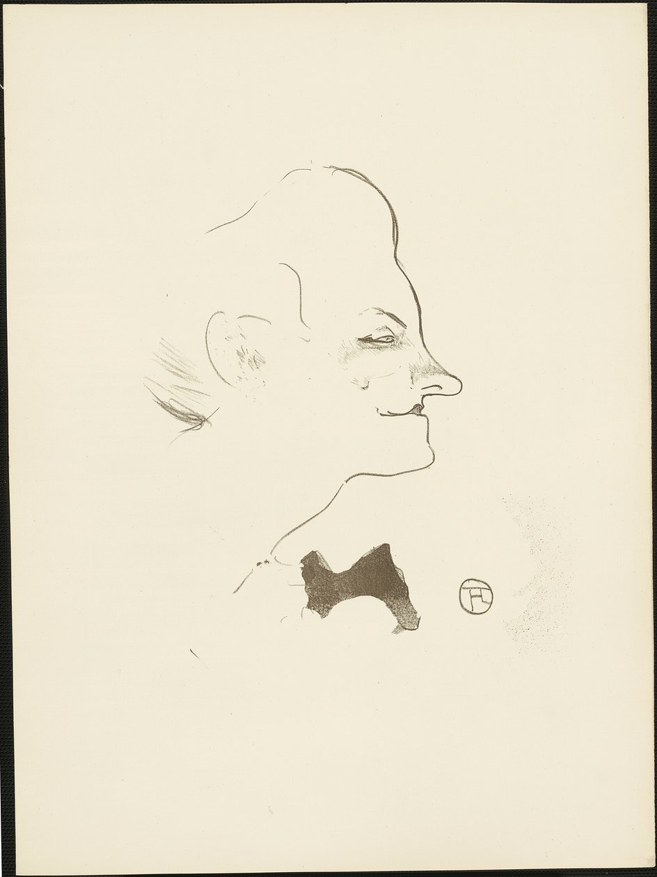 Yvette Guilbert, z Le Café-Concert autorstwa Henri de Toulouse Lautrec