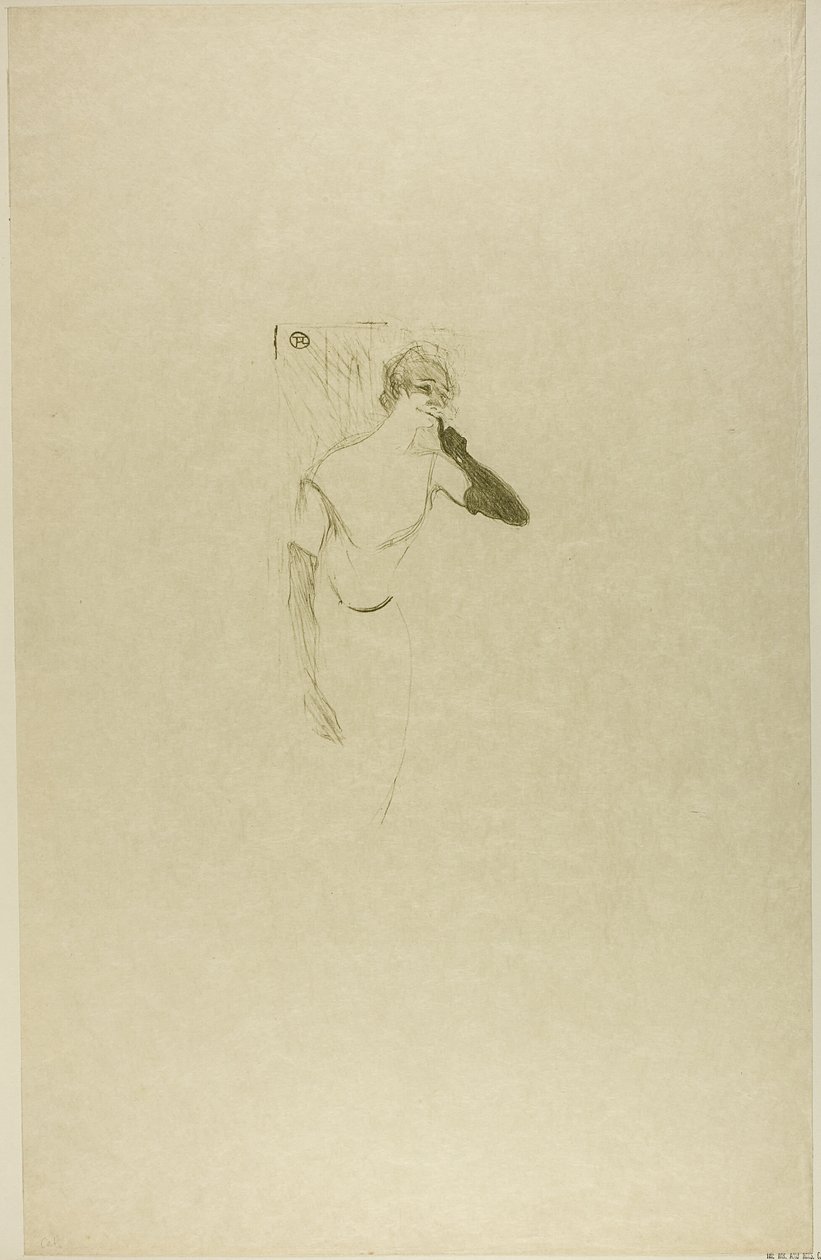 Yvette Guilbert, w Colombine w Pierrot autorstwa Henri de Toulouse Lautrec