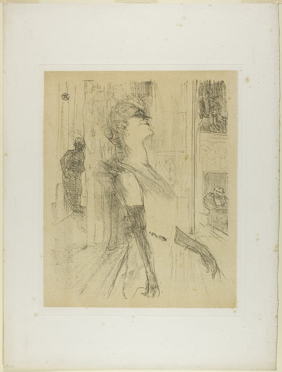 Yvette Guilbert na scenie, od Yvette Guilbert autorstwa Henri de Toulouse Lautrec