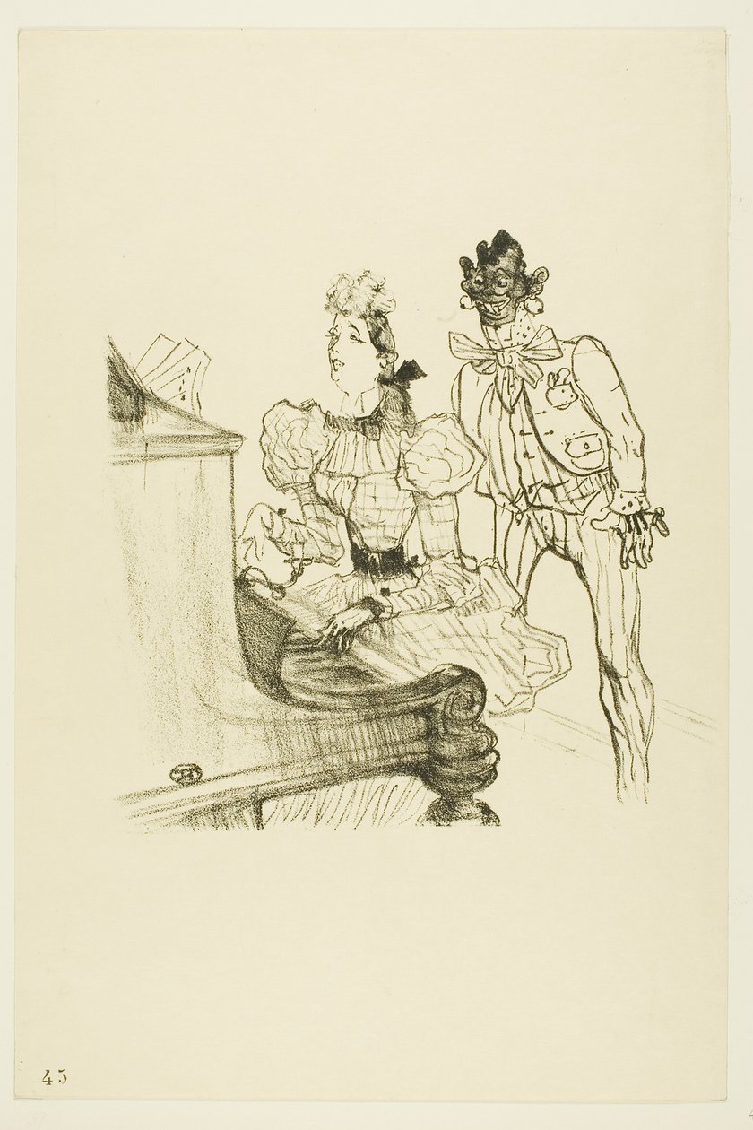 Zamboula-Polka autorstwa Henri de Toulouse Lautrec