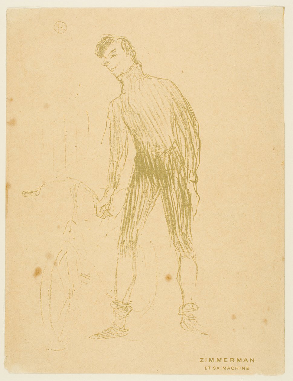 Zimmerman i jego maszyna autorstwa Henri de Toulouse Lautrec