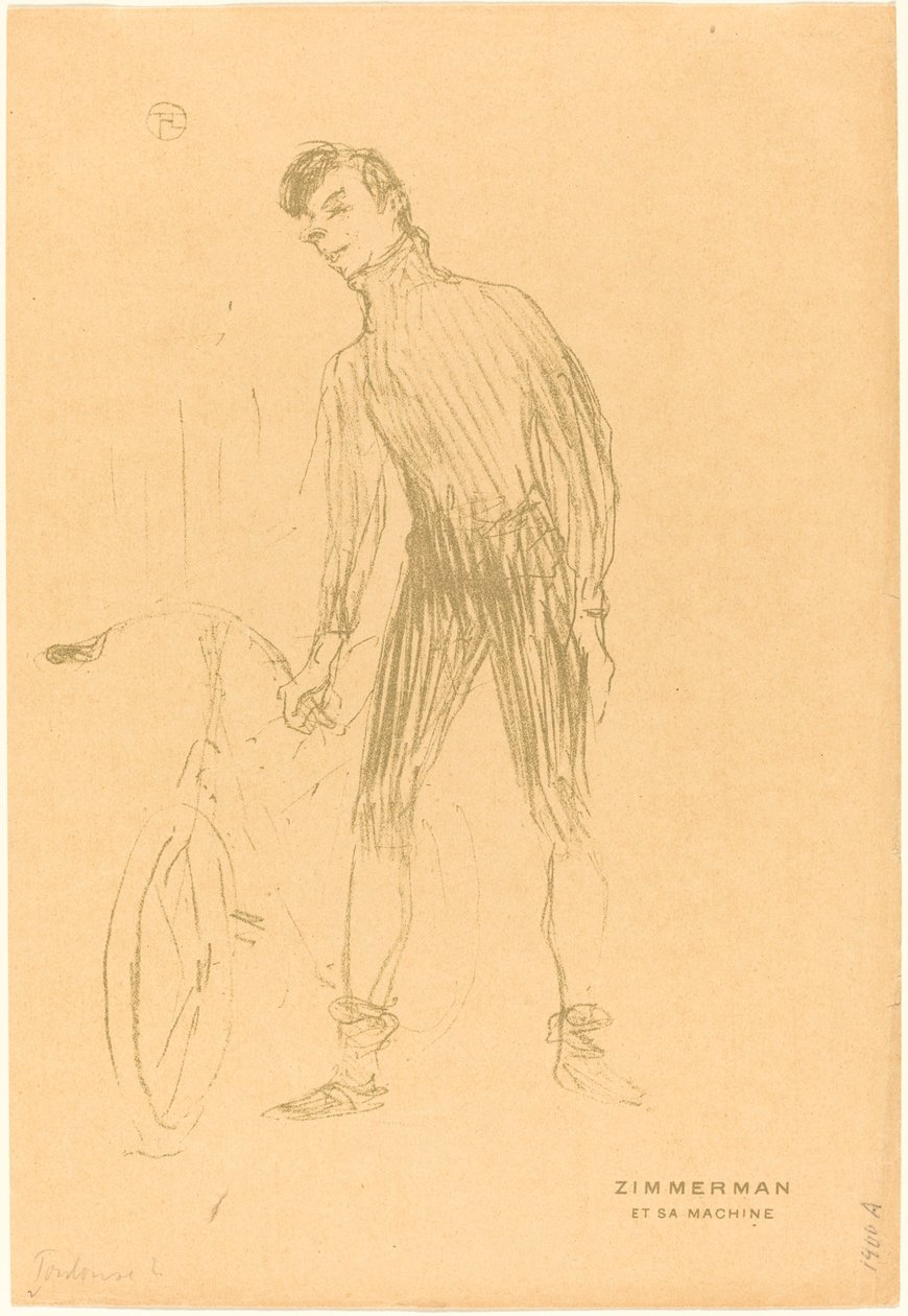 Zimmerman et sa machine Zimmerman i jego maszyna, 1895. autorstwa Henri de Toulouse Lautrec