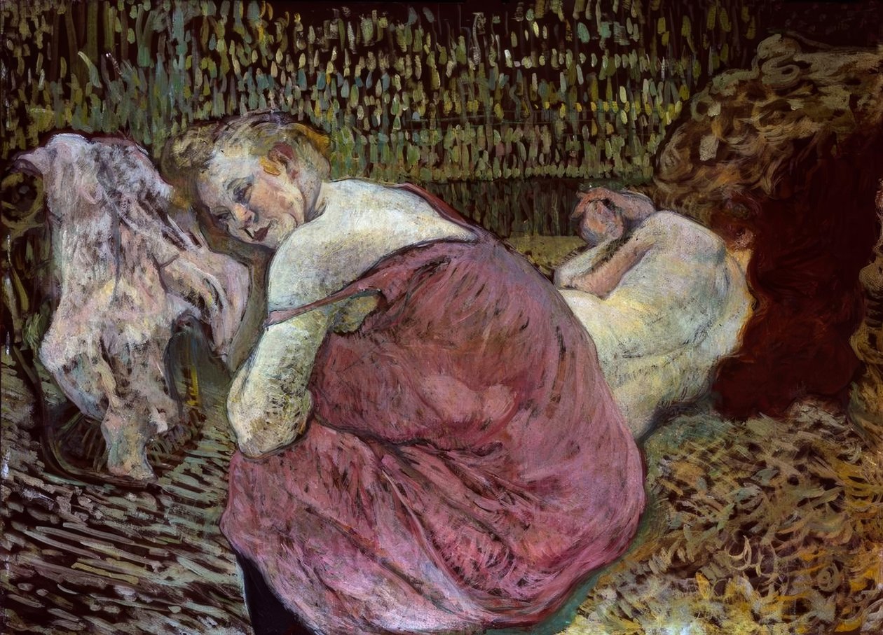 Dwoje przyjaciół autorstwa Henri de Toulouse Lautrec