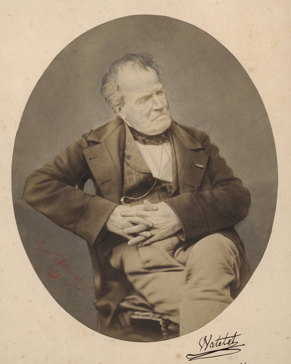 Watelet, 39 boulevard des Capucines Paris 1821 (zdjęcie czarno-białe) autorstwa Henri de la Blanchere