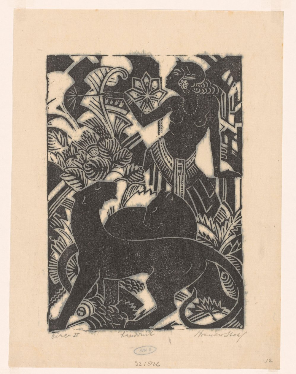 Circe II (oryginalny tytuł na obiekcie) autorstwa Henri van der Stok (signed by artist)