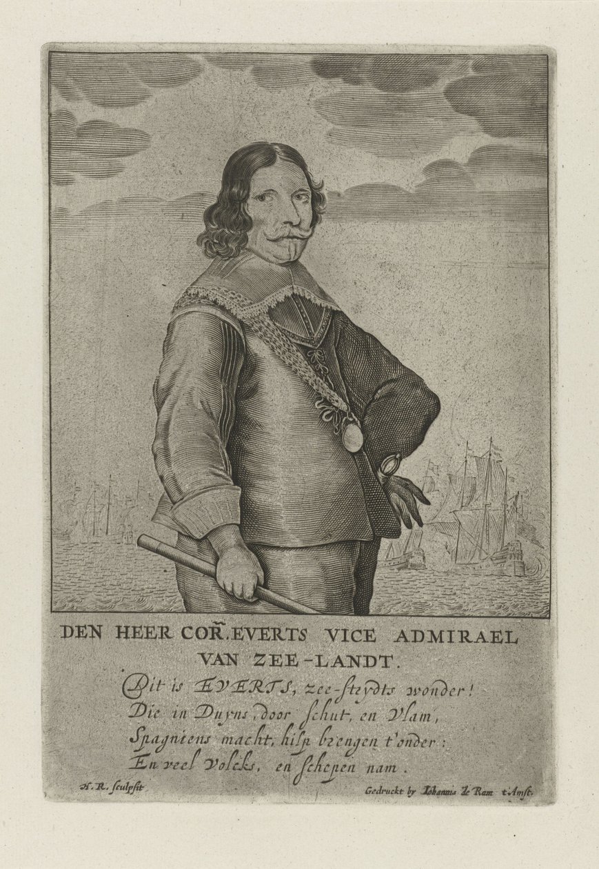 Portret Cornelisa Evertsena autorstwa Henrick Rochuszn van Dagen