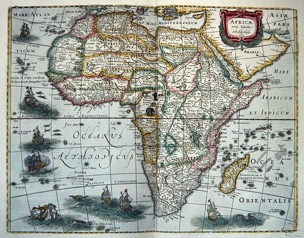 Mapa Afryki, z 