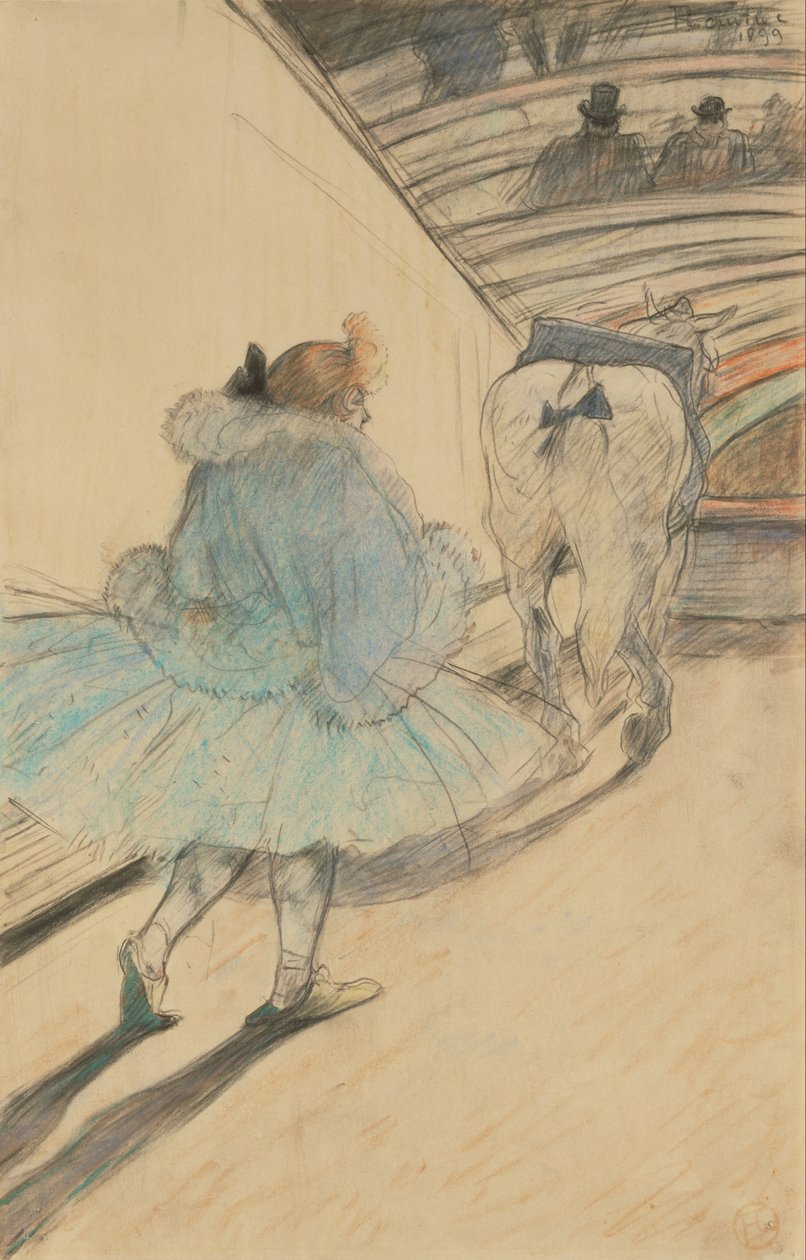 W cyrku – wejście na ring autorstwa Henri de Toulouse Lautrec