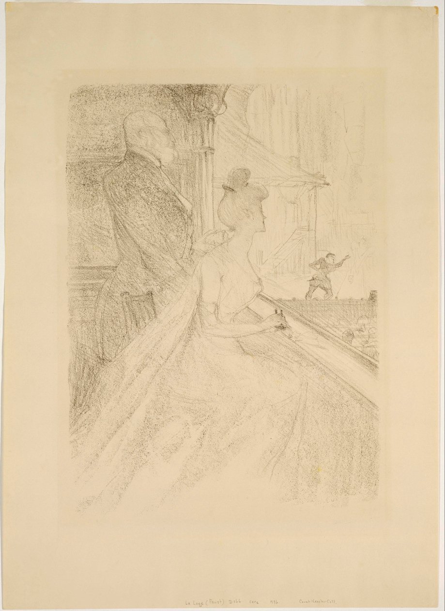 La Loge - Spektakl Fausta autorstwa Henri de Toulouse Lautrec