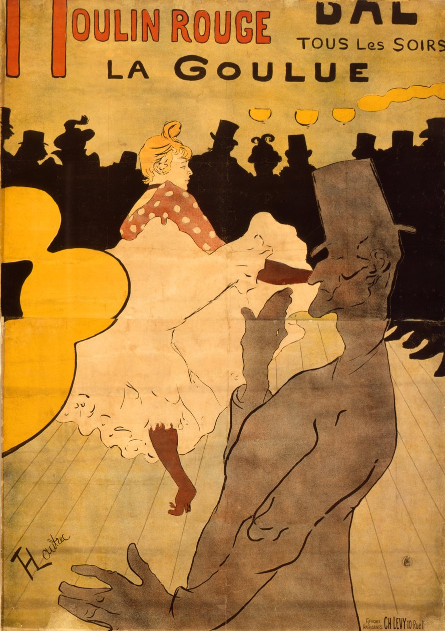 Moulin Rouge-La Goulue autorstwa Henri de Toulouse Lautrec