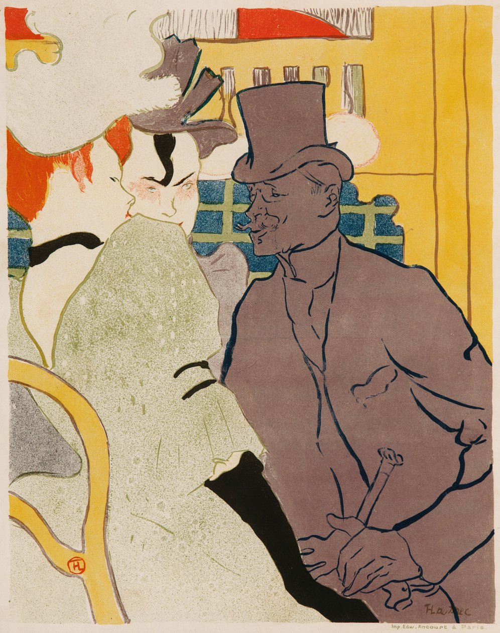 Anglik w Moulin Rouge autorstwa Henri de Toulouse Lautrec