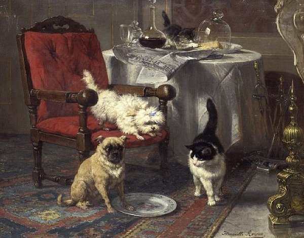 Kawałek Sera (olej na płótnie) autorstwa Henriëtte Ronner Knip