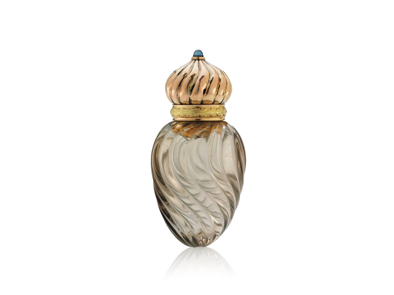 Butelka zapachowa Faberge autorstwa Henrik Wigstrom