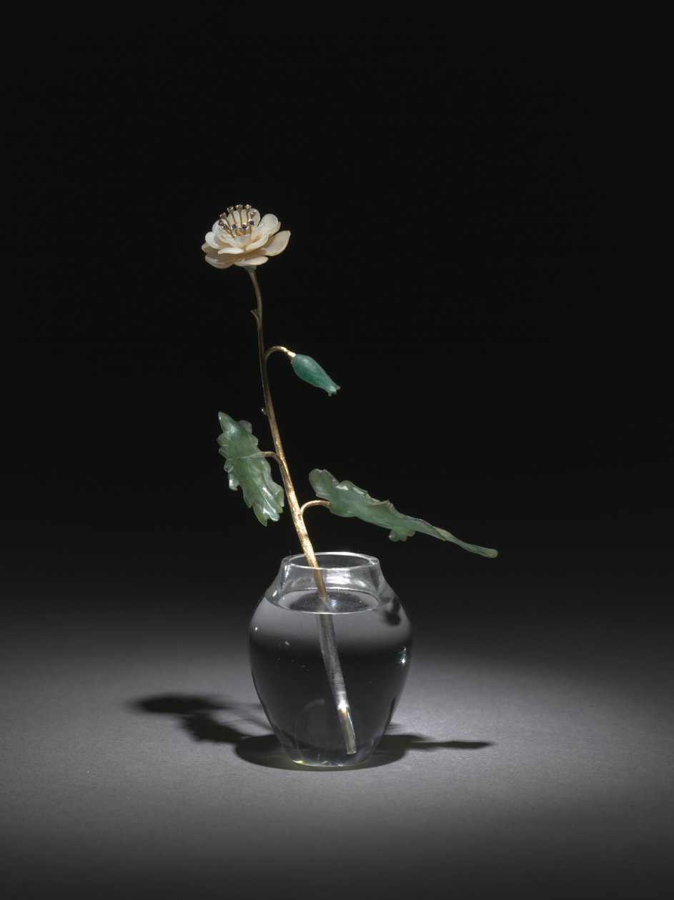 White Flower, firma Petera Carla Fabergé autorstwa Henrik Wigstrom