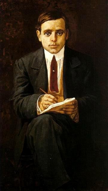 Portret rysownika Emilio Cardoso Ayresn autorstwa Henrique Bernardelli